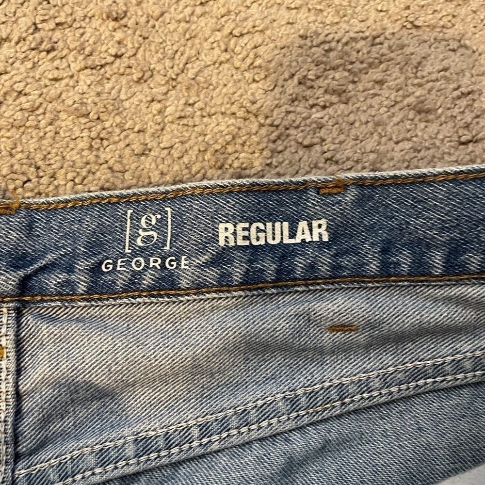 GEORGE Medium Wash Regular Fit Men’s Jeans- Size 36-34 - Picture 4 of 10